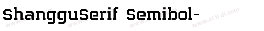 ShangguSerif Semibol字体转换